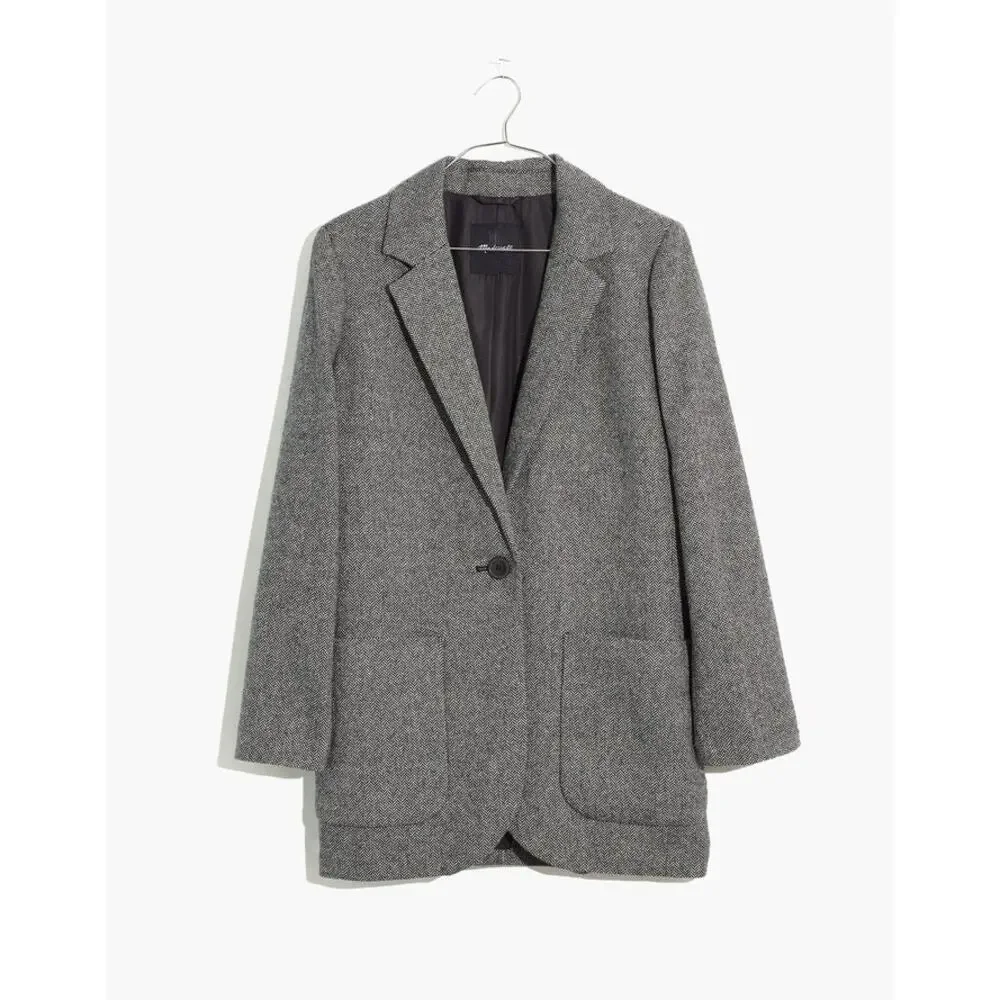 Madewell Larsen Blazer Herringbone - Picture 4 of 11
